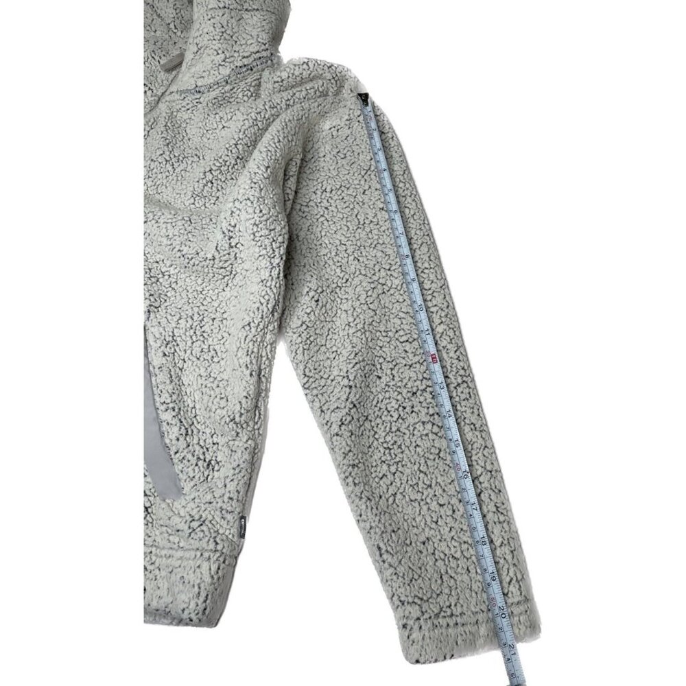 The North Face fleece sherpa full zip jacket women medium vintage grey - Picture 8 of 12